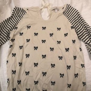 Lauren Conrad bow tie sweater